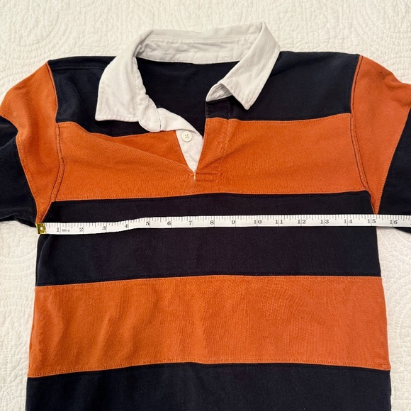 Preppy Orange & Navy Rugby Shirt – XS Fit - Picture 5 of 7